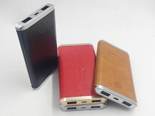 leather power banks 6000mah,leather cellphone accessories,leather promotional gifts