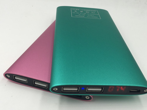 slim power bank 10000mah,aluminum alloy mobile phone chargers,cellphone battery chargers