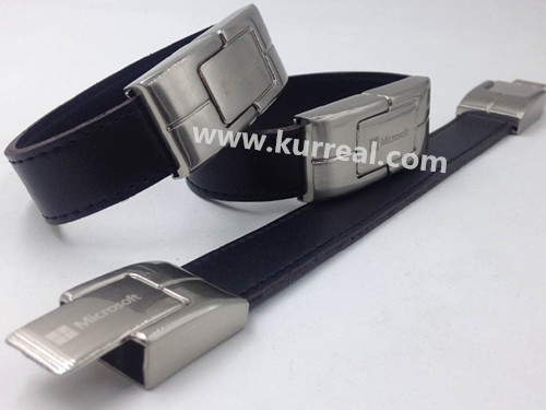 4gb black bracelet leather usb flash drives,wristband leather memory sticks,executive conference gifts