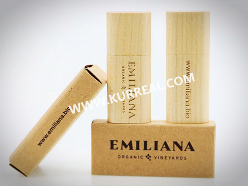 Personalized Round Edge Wood USB Sticks With Cap 8GB Gifts Products