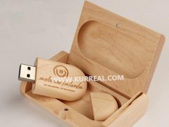 Eco Wooden Oval USB Memory Sticks 4GB Gifts Merchandise