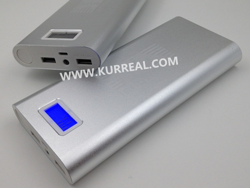 Aluminum 10400mAh Power Bank Portable Charger Digital Power Display