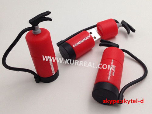 Stand Out Custom Fire Extinguisher USB Drives Electronic Gadgets Gifts Giveaways