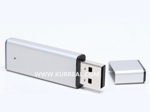 Rectangular Metal USB Flash Drives With Cap 16GB Laser Engraved Printing Gifts