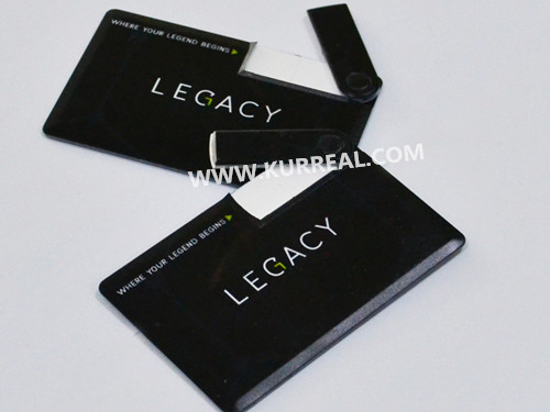 Custom Credit Card Spin USB Flash Drives 16GB Full Digital Colour Printing