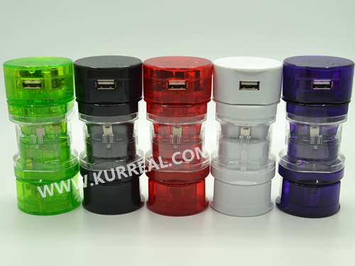 Cheap Translucent Universal World Travel Adapters for US,UK,EU,And AU Outlets