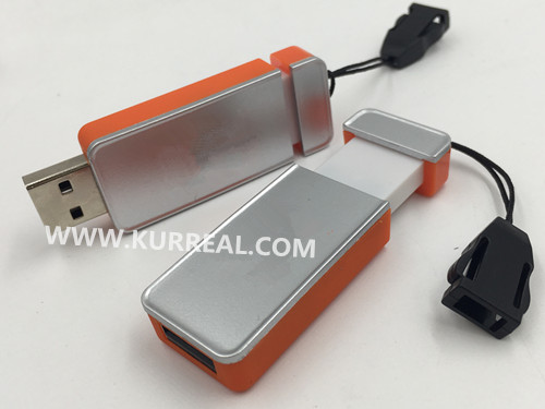 Plastic Click USB Flash Drives Memory Sticks 8GB Capless Function