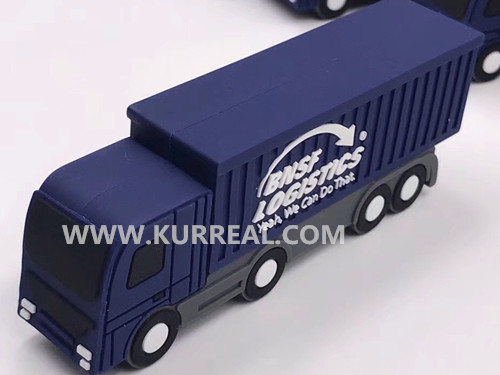 Increase the Value Of Promotional Customized Truck USB Flash Drives With Glossy Colour Gift Box Package