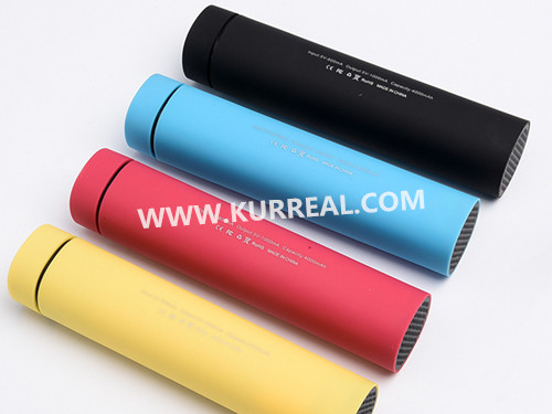 speaker power bank phone stand 4000mah,cylinder mobile chargers rubber finish,cell phone charging gift sets