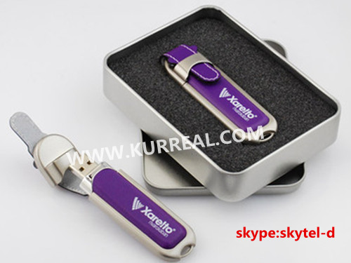 Executive Promotional Gifts Giveaways Products,Customized Leather USB Flash Drives Factory Directly Wholesale