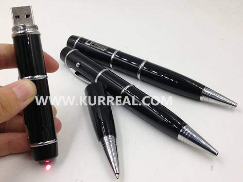 Dual Function Metal USB Flash Drives Pen Laser Pointer Wholesale