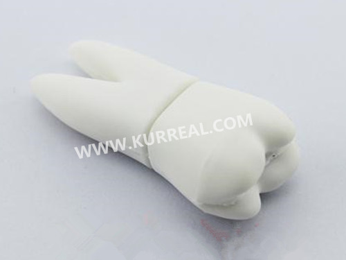 Custom PVC Tooth USB Flash Drives 4GB