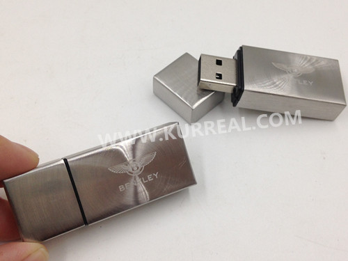 Brand Stainless Steel Radial Metal USB Flash Drives 4GB Gifts Items