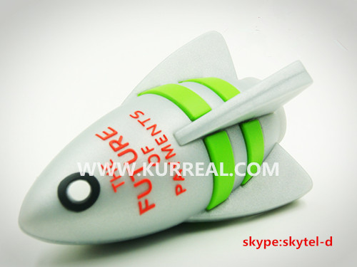 Efficient Marketing Tool, Cheap Customized Rocket Power Banks 2600mAh Gifts Ideas For Aerospace Or Military Companies