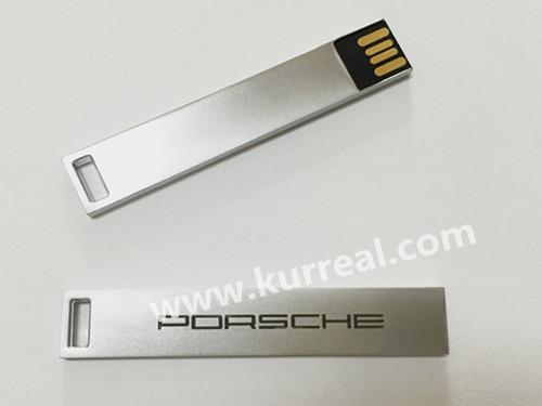 Personalized Rectangle Metal USB Sticks 8GB With Silk Screen Logo Gifts For Germany PORSCHE Automotive