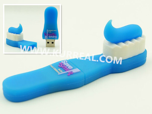 Custom Toothbrushes USB Flash Drives 4GB Gifts