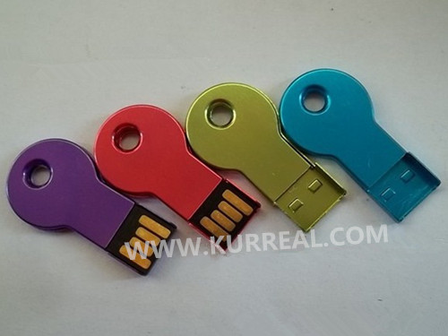 Metal Round Mini Key USB Flash Drives 4GB Gifts Items