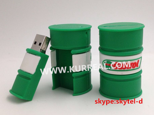 custom oil drum usb flash drives factory,oil and gas conference giveaways,oil barrel usb