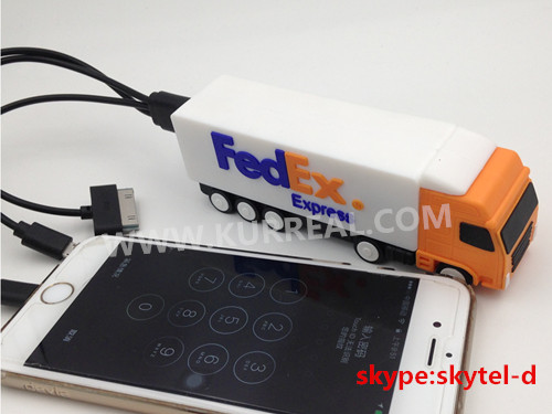 mobile power banks,truck shaped powerbanks,customized mobile chargers