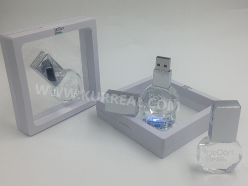 crystal usb flash drives factory,crystal usb gifts,led light up logo companies giveaways