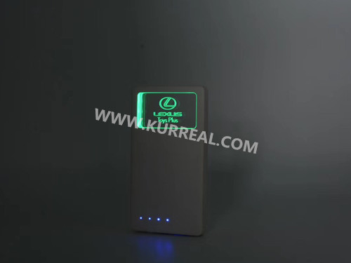 led light up power banks,portable mobile chargers 4000mah,led logo products giveaways