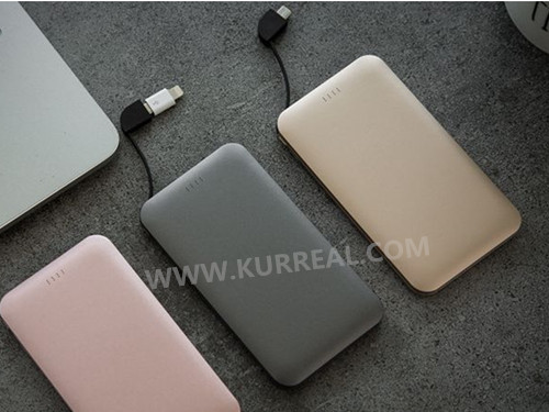 mobile power banks 5000mah,ultra slim mobile charger built in usb cable,powerbanks conference giveaways