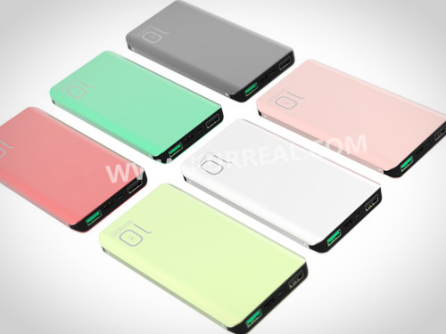 Brande Aluminum Ultra Slim QC 3.0 Power Banks Emergency Battery Chargers Type C 10000mAh Factory Wholesale