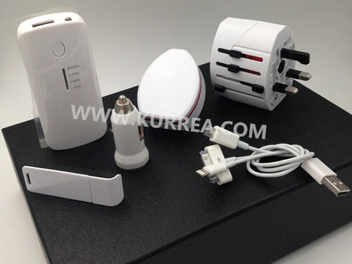 gift sets,usb car charger power banks gift sets,high end giveaways for customers