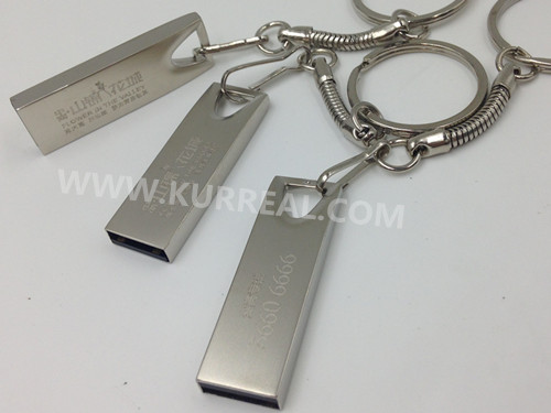 Mini Metal USB Flash Drives With Keychain 8GB Gifts Giveaways Items