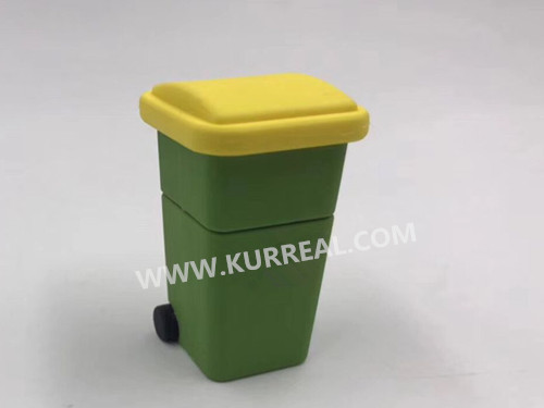 Unusual Custom 3D PVC Trash Bin Or Garbage Can USB Flash Drives 4GB Gifts Ideas