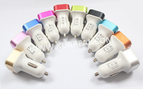 aluminum usb car chargers,auto usb chargers,christmas gifts giveaways