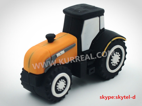 Advertising Unique Custom Tractor Shaped USB Flash Drives Promotional Gfits for Agricultural Companies