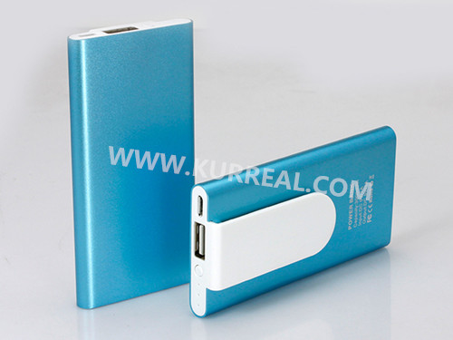 Ultra Slim Aluminum Alloy Power Banks Mobile Battery Chargers 3000mAh