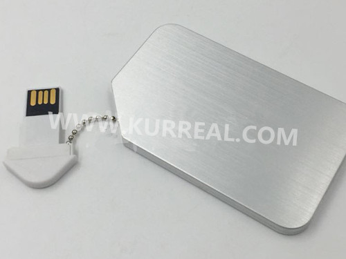 New Wafer Metal Credit Card USB Flash Drives Memory Sticks 16GB