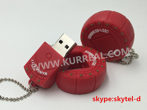 Advertising Corporate Gifts Items Customized Tire Shaped USB Flash Drives Memory Sticks