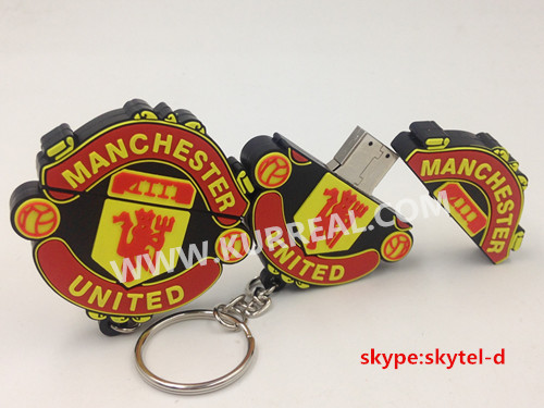 cheap customized usb flash drives,football club gifts,manchester united football club giveaways