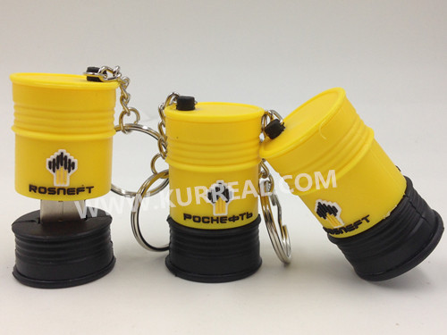 Customized Oil Drum USB Drives 8GB, Изготовление флешек на заказ Gifts for Russia Petroleum Rosneft Company