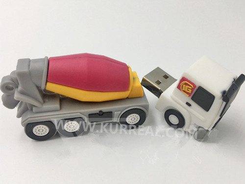 cement mixer truck usb flash drives,truck usb memory sticks,building material companies giveaways