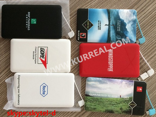 credit card power banks 2500 mah,credit card mobile chargers,charging gift sets