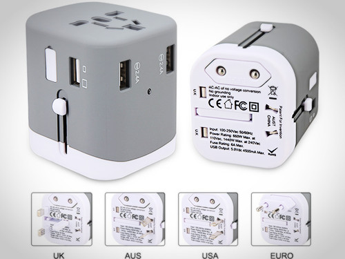 universal travel chargers 3 usb outputs,custom world travel adapters,universal travel chargers gifts