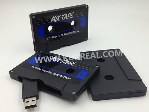 Promotional Customized Cassette Tape or Mixtape USB Flash Drives 8GB