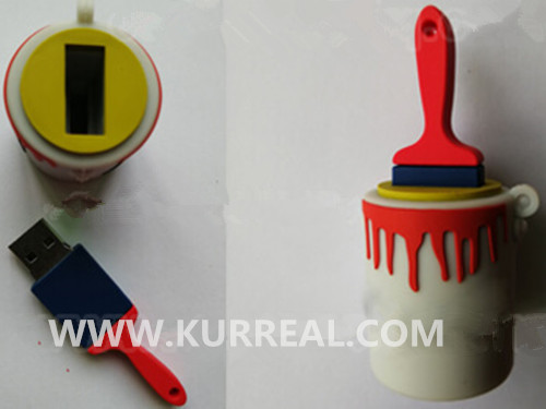 paint brush usb flash drives,brush usb drives,painting companies gifts