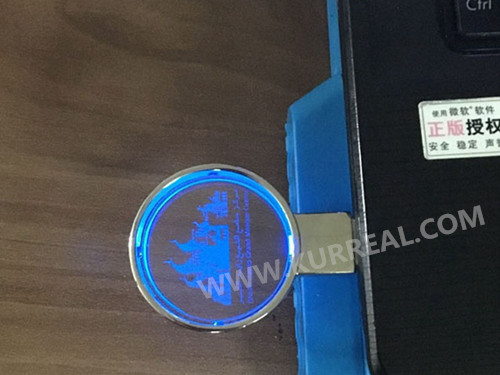 led logo usb flash drives,crystal usb sticks,led logo usb gifts