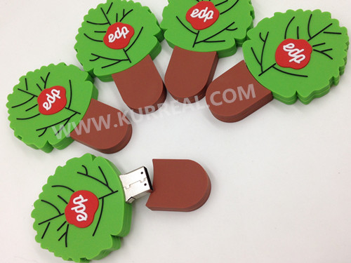 Eco Friendly Custom 3D PVC Tree USB Flash Drives 8GB Gadgets Gifts Giveaways