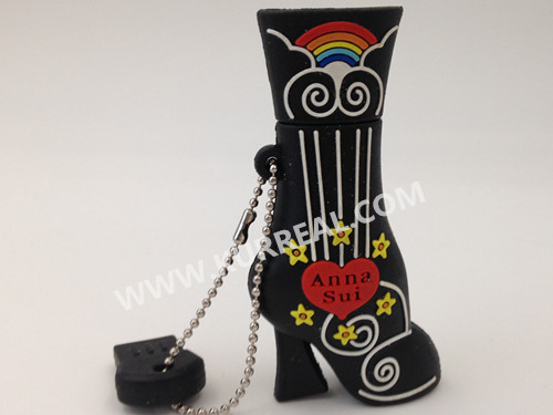 Premium Custom High Heel Boot USB Flash Drives 8GB Promo Gifts for ANNA SUI Apparel And Fashion Company