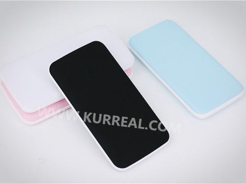 rubberized dual usb power banks 10000mah,ultra slim powerbanks,charging gift sets