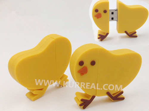 Adorable Customized Chicken Shape USB Flash Drives 8GB Gifts Giveaways Ideas