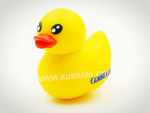 Adorable Custom 3D PVC Duck USB Flash Drives Gifts Giveaways