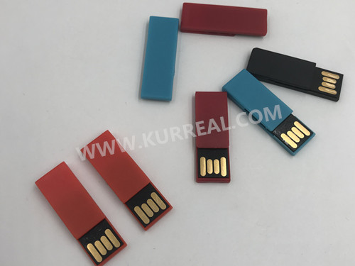 Colourful Custom ABS Plastic Mini Paper Clip USB Flash Drives Memory Sticks