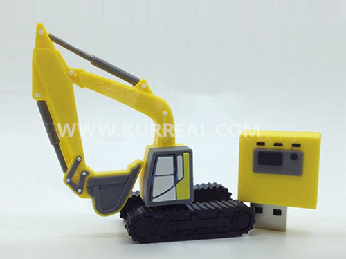 backhoe usb flash drives,backhoe loader usb memory sticks,machinery manufacturers giveaways